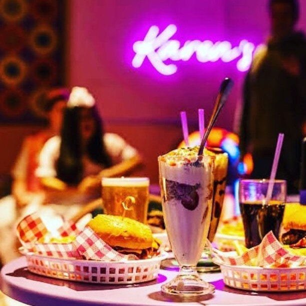 Karen's Diner serves burgers and milkshakes. Picture: Instagram - karensdinerofficial