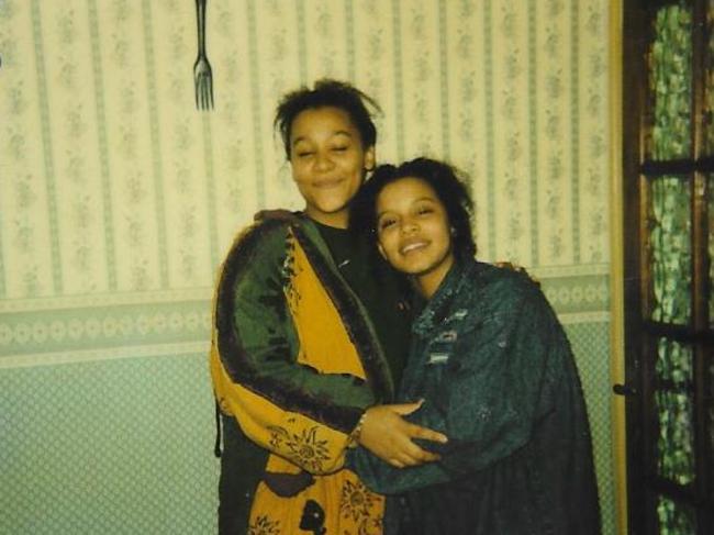 Naomi and her sister Simone pictured in 1992, aged 15.