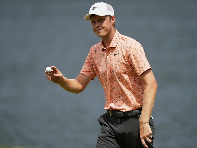 Davis captured a share of the lead in the PGA Championship after the first round. Picture: AP Photo/Matt York
