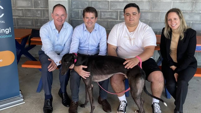 New Greyhound Racing NSW boss Steve Griffin (left)