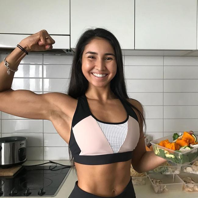 She said she feels fit, strong and happy but is forever a work-in-progress. Picture: Instagram/anjuli_fitforlife