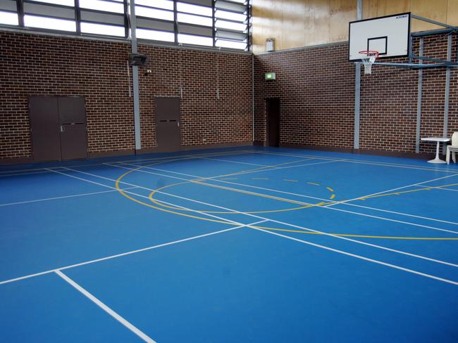 The juvenile detention centre has a gymnasium. Picture: Gregg Porteous