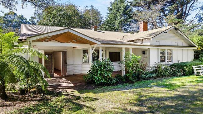 The property at 1445 Mount Dandenong Tourist Rd Olinda, where cult leader Anne Hamilton-Byrne is believed to have once lived, is for sale.