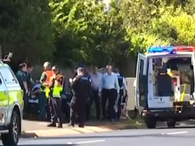 Police are on scene of a reported shooting incident in Toowoomba, with two major streets blocked off and residents urged to stay inside., A Queensland Police spokesperson said police were called to a North Toowoomba address after receiving reports a woman had been seriously injured about 1.50pm on Wednesday. Picture: 7News