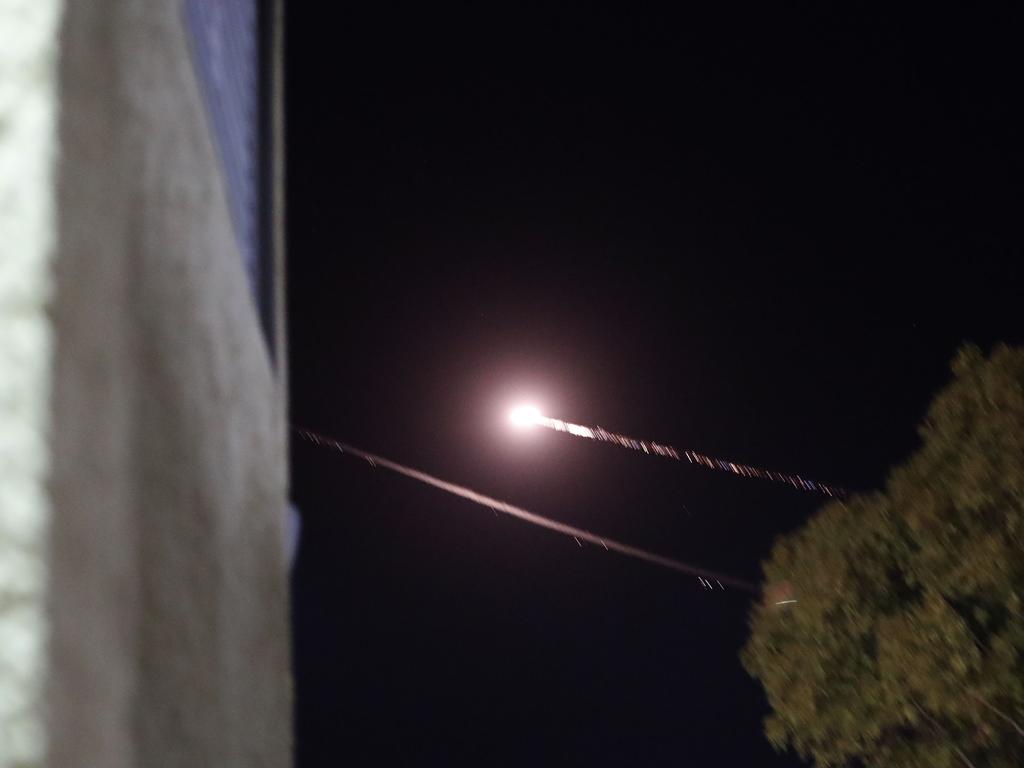 Missiles from Israel's Iron Dome air defence system are fired from the southern Israeli town of Sderot. Picture: AFP