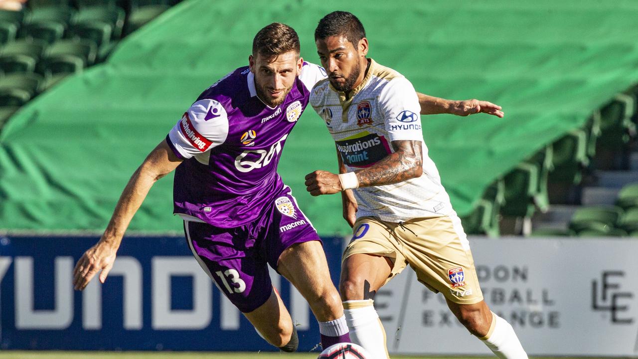 Matthew Spiranovic and Ronald Vargas were the centre of attention in Perth.