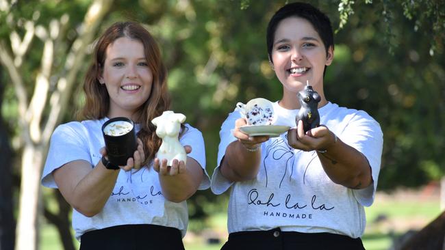 Ipswich business owners Emma Williams and Teesha Longford. Photo: Ebony Graveur