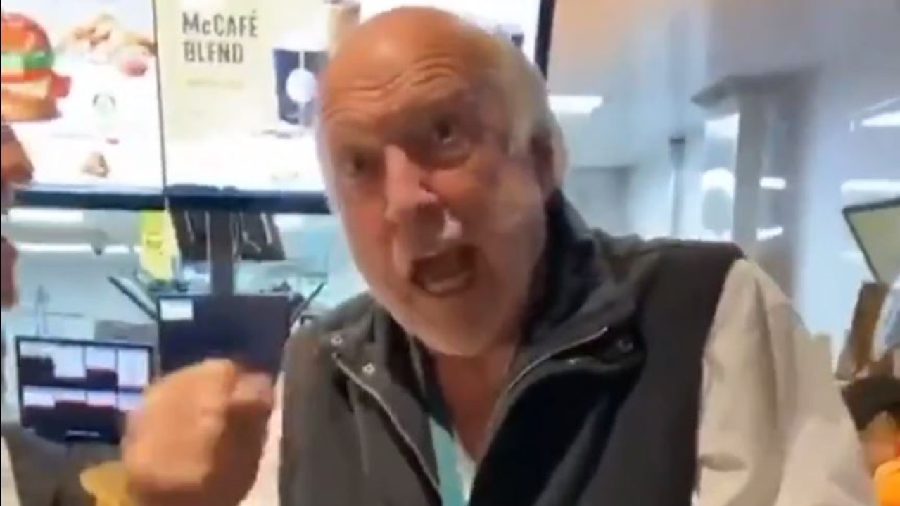 Rex Hunt was in fine form at a local McDonald's. Picture: @GeelongCats