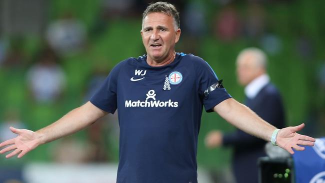 Warren Joyce was evasive when it came to questions about Bruno Fornaroli. Picture: Getty Images