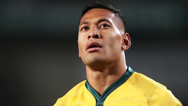 Wallabies star Israel Folau is expected to challenge the breach notice issued by Rugby Australia. Picture: Getty Images 