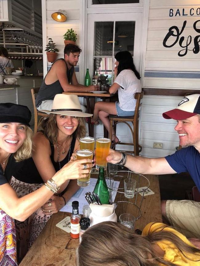 Elsa Pataky, Luciana Barroso and Matt Damon in Byron.