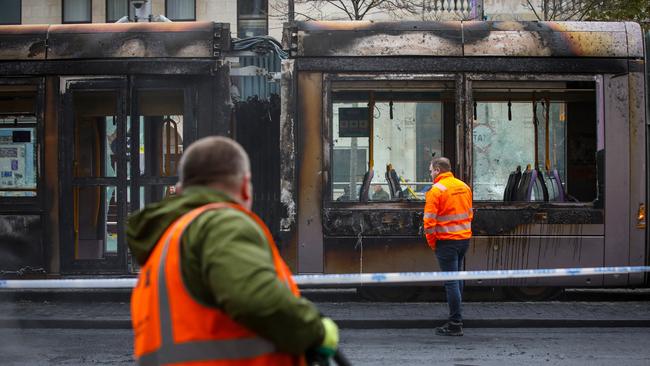 Violence that erupted in Dublin after three children were injured in a knife attack was of a level not seen for decades. Photo: PAUL FAITH / AFP