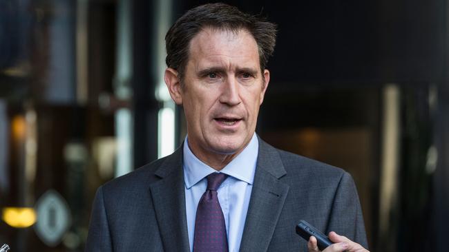 Cricket Australia CEO James Sutherland has been backed by the board’s chairman David Peever. Picture: AFP