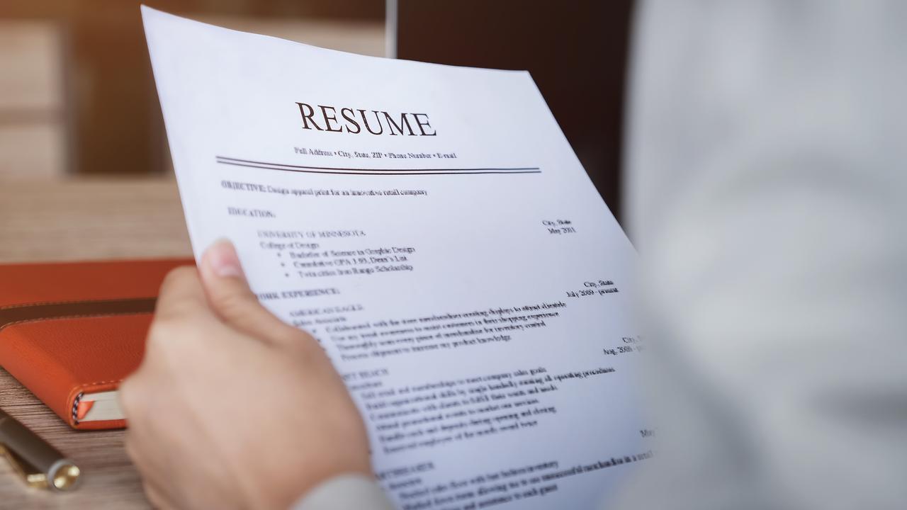 The secret to writing a good resume is to summarise your relevant experience. Picture: iStock