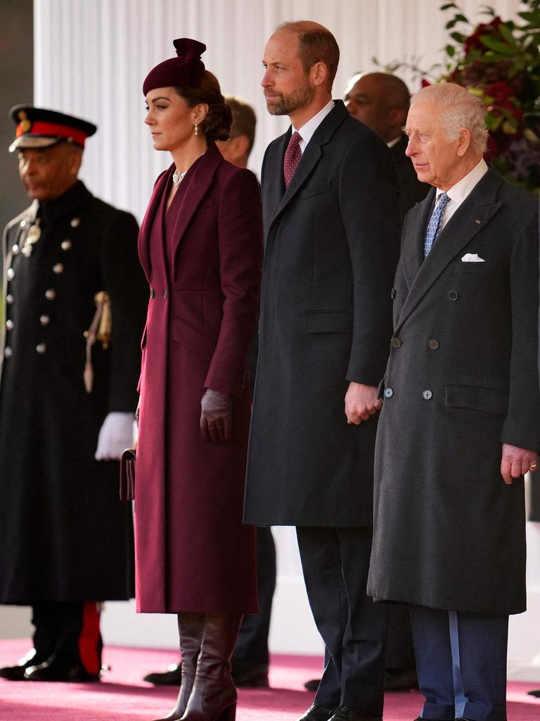 The royals are hosting the Emir of Qatar and his wife. Picture: Kin Cheung/Pool/AFP