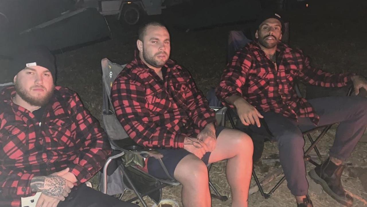 One of the Josh Addo Carr Instagram photos that landed him in hot water (Addo-Carr far right).