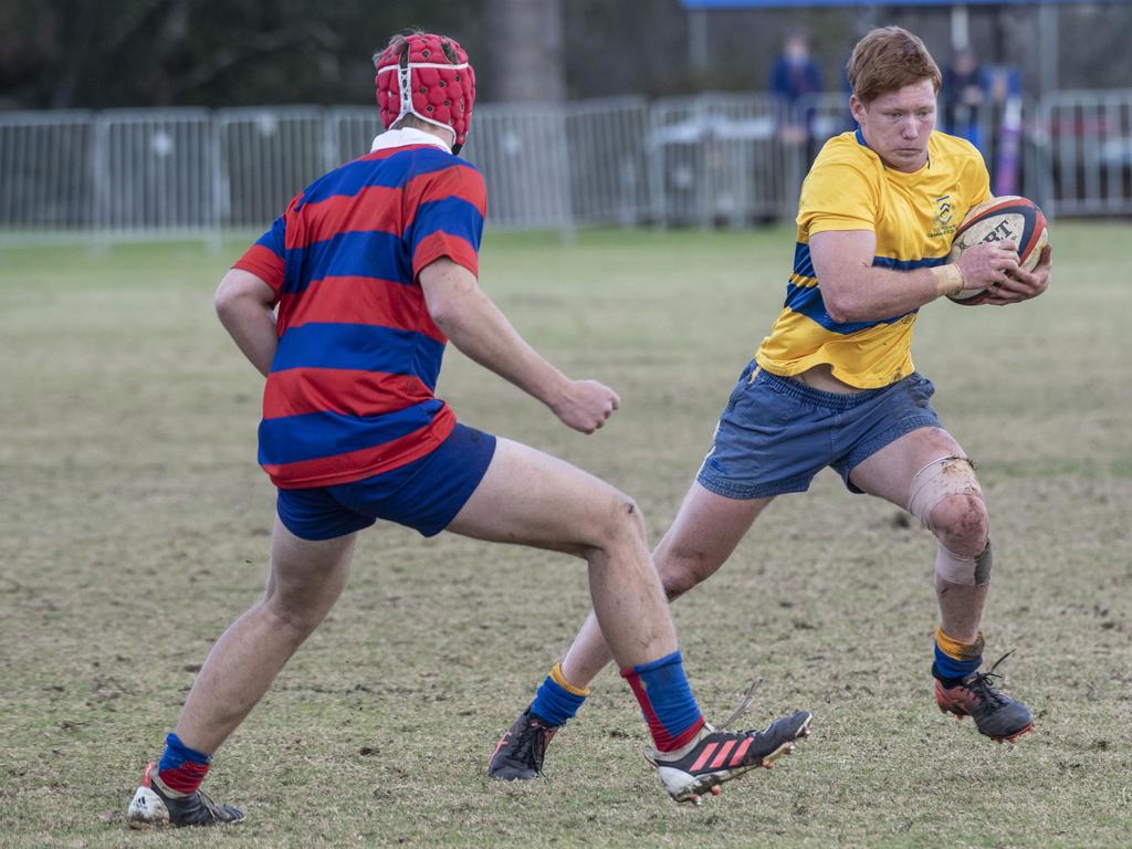 Second XVs Downlands vs TGS. O'Callaghan Cup day at Downlands College. Saturday, August 6, 2022. Picture: Nev Madsen.