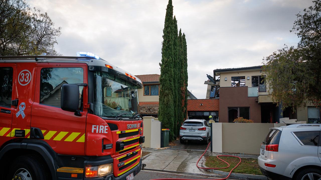 ‘Miracle’: Family leap from burning home