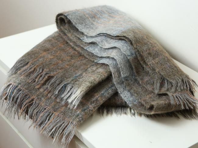 Mohair blanket: My parents bought this mohair blanket in Scotland on their honeymoon 47 years ago. It’s Glen Cree mohair, and incredibly soft with beautiful muted colours. I pinched it and it sits on my bed wherever I go.