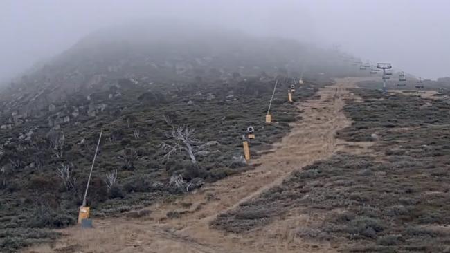 Excelerator at Perisher is looking bare. Picture: Supplied