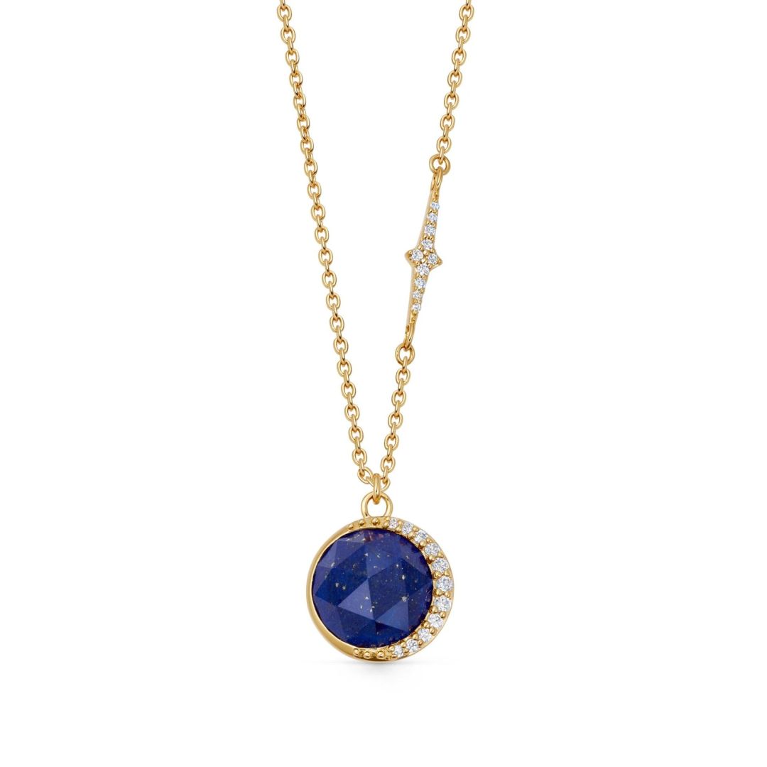 <p><strong>Astley Clarke Luna gold and lapis pendant</strong></p><p class="button-common"><a title="Shop now for $235" href="https://www.astleyclarke.com/gold-luna-lapis-pendant" target="_blank" data-cta="Shop now for $235" data-editable="true">Shop now for $235</a></p>