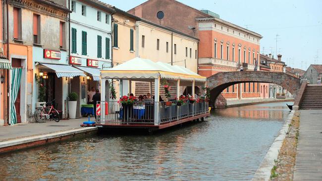 The village of Comacchio in northern Italy’s Ferrara province. Photo: Alamy