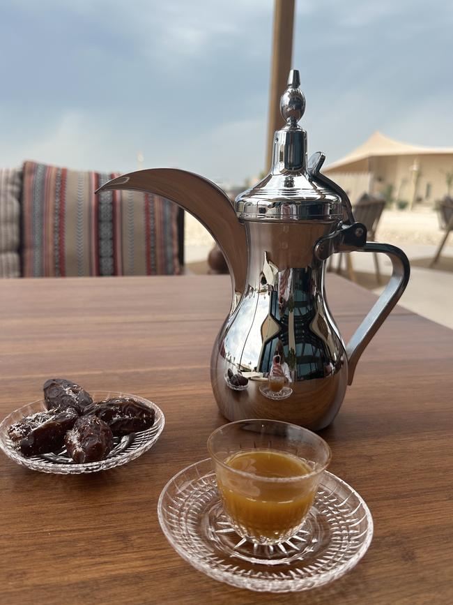 Traditional Arabic coffee served in Qatar. Picture: Milanda Rout