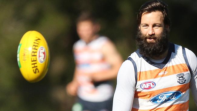 There’s been speculation over Jimmy Bartel’s position in the Cats line-up. Picture: Alison Wynd