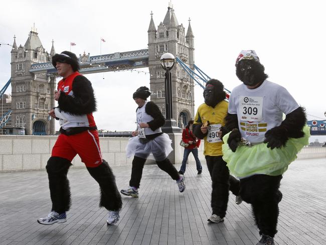 Take part in the London Palaces and Power Running Tour. Picture: AP/Sang Tan