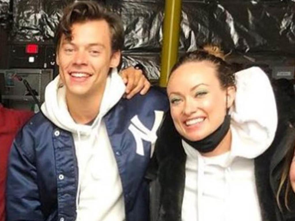 Olivia Wilde and Harry Styles on-set of Don’t Worry Darling. Picture: alicomedy/Instagram