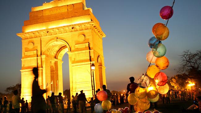 New Delhi is among the destinations seeing strong growth on air routes from Australia, new Skyscanner data shows. Picture: AP/David Guttenfelder