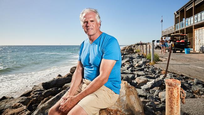 President of West Beach Surf Life Saving Club, Peter Zuil. Picture: AAP / Matt Loxton