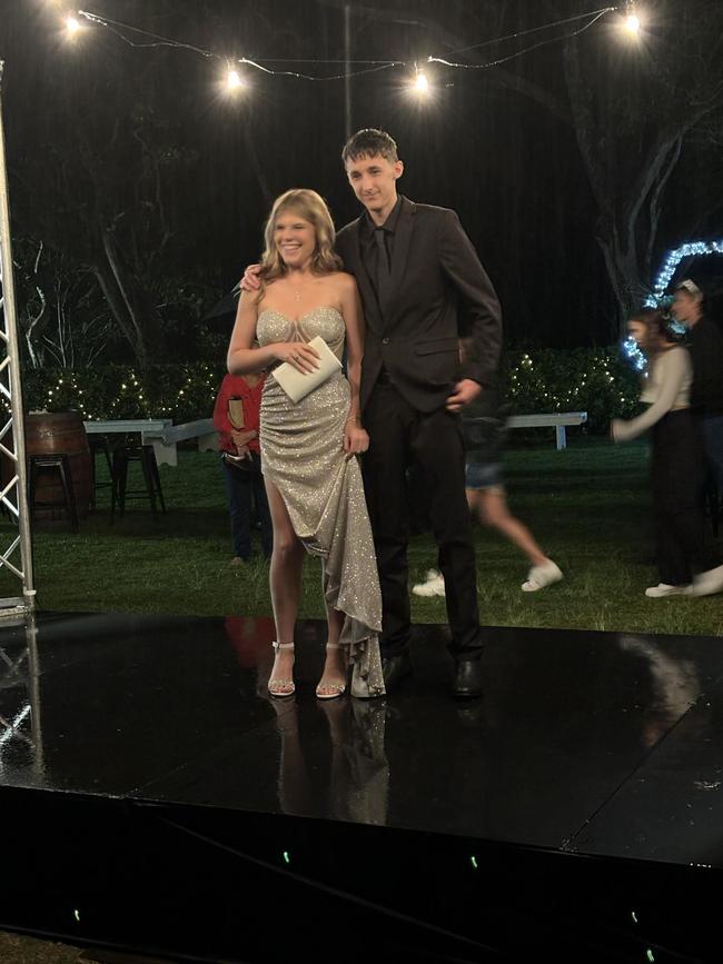 Students arrive at the Hervey Bay State High School formal.