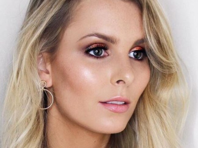 Make up artist Rachael Brook with a natural highlight and nude lip.