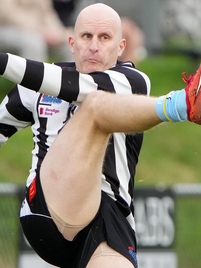 Matt Perri in action for Wallan. Picture: George Sal