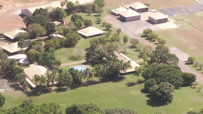 Aerial view of Tipperary Station, a cattle property in NT owned by Australia's richest lawyer and Melbourne silk Allan Myers QC.