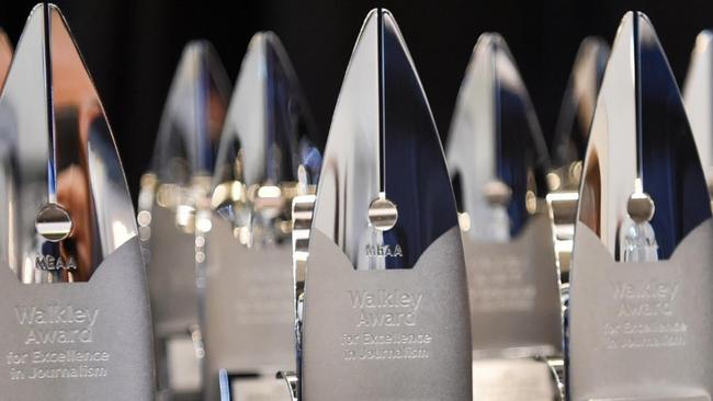 The 2022 Walkley Awards for Excellence in Journalism trophies. Source: Instagram, July 2022.