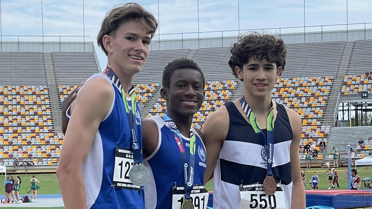 Northern's Uwezo Lubenda, middle, won his 200m.