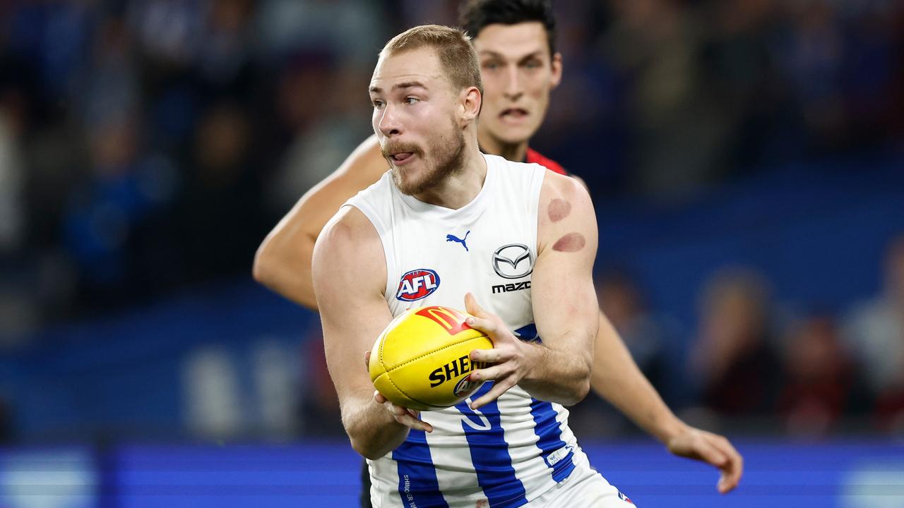 Ben McKay of the Kangaroos. Picture: Michael Willson/AFL Photos via Getty Images