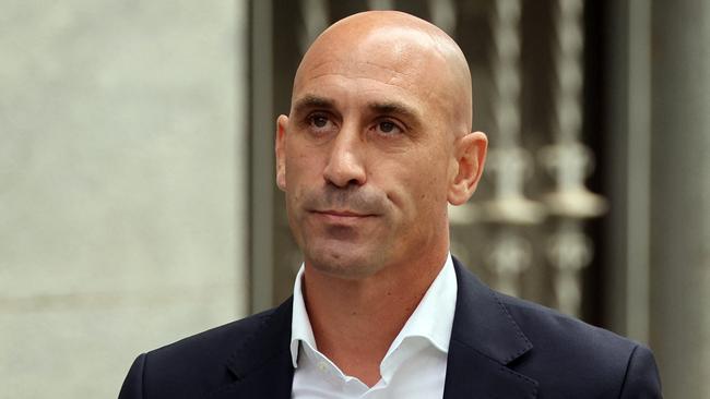 Luis Rubiales has been accused of acting inappropriately toward the English women’s team. Picture: Thomas Coex/AFP