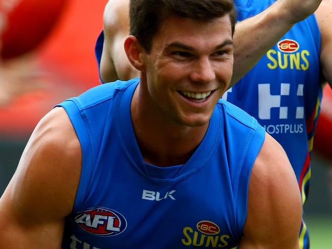 Gold Coast Suns training at Metricon Stadium this afternoon - Jaeger O'Meara Photo: David Clark