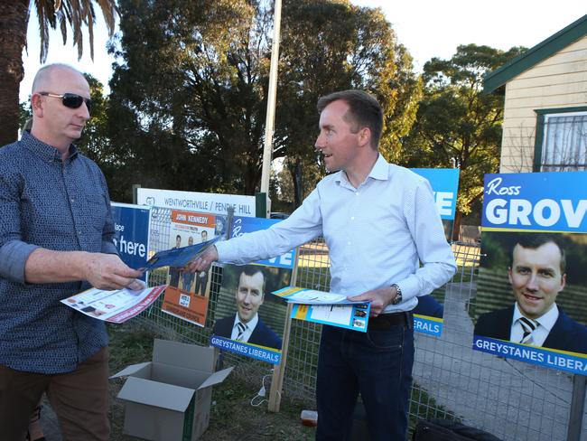 Liberal candidate Ross Grove was in a close race for the Cumberland Greystanes ward, with the final spot going to either Eddy Sarkis or Glen Richardson. Picture: Robert Pozo
