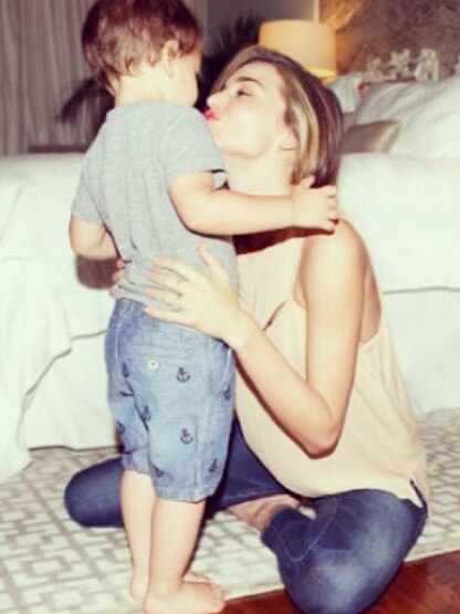 Miranda Kerr with first born son Flynn Bloom. Picture: Instagram