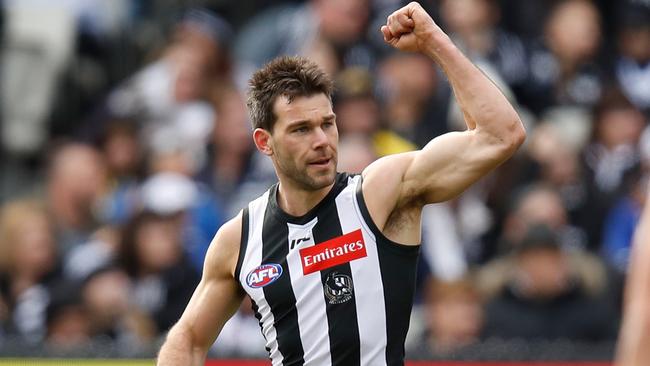 Levi Greenwood celebrates a goal against his old side. Picture: Getty Images