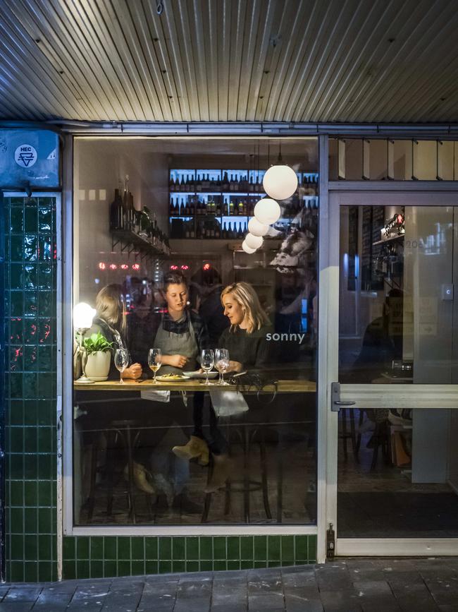 ***EMBARGOED TILL SEPTEMBER 27TH 2021*** Sonny wine bar in Hobart. Finalists for Gourmet Traveller 2022 Restaurant Awards in the category 'best wine bar'. Picture: supplied