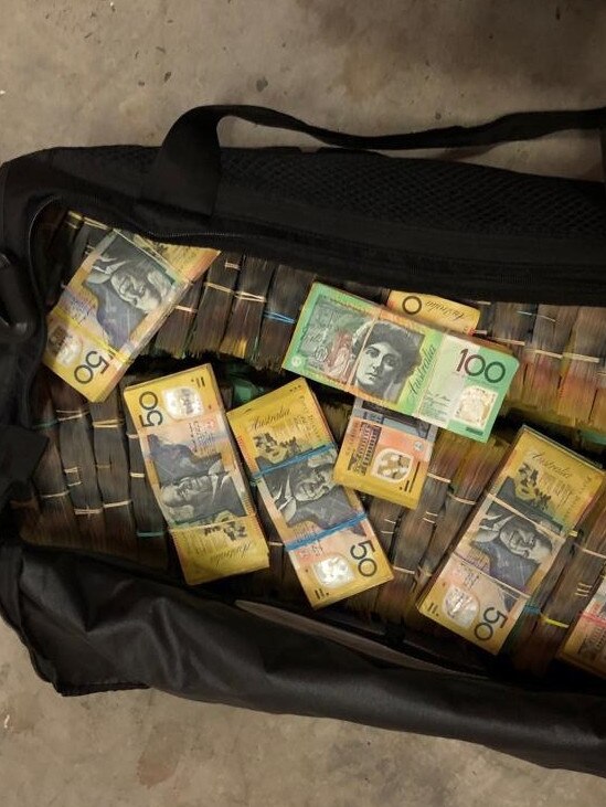 Seized cash from an alleged South African drugs import. Picture: Supplied