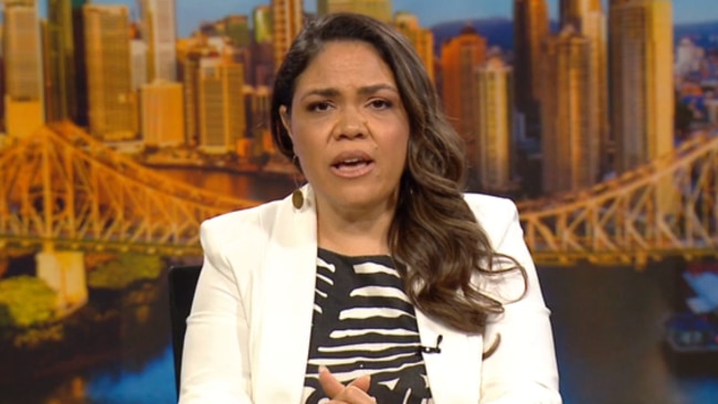 Shadow Indigenous Australians Minister Jacinta Price said the footage of Thomas Mayo was evidence of the "underlying agenda" behind the Voice to Parliament. Picture: Sky News Australia