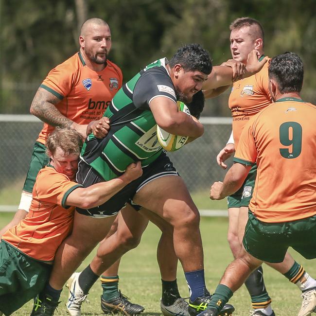 Surfers Paradise Dolphins host Queensland Premier Rugby club Sunnybank at Broadbeach Waters. Picture:Glenn Campbell