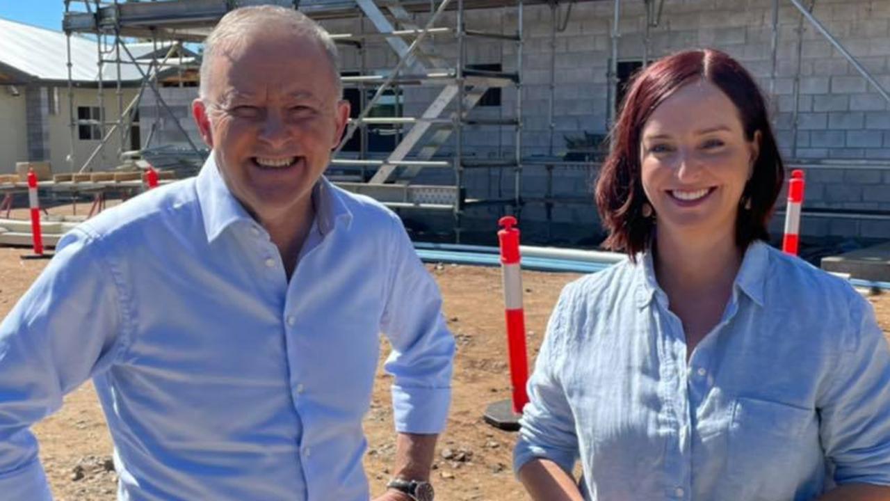 Prime Minister Anthony Albanese and Keppel MP Brittany Lauga.