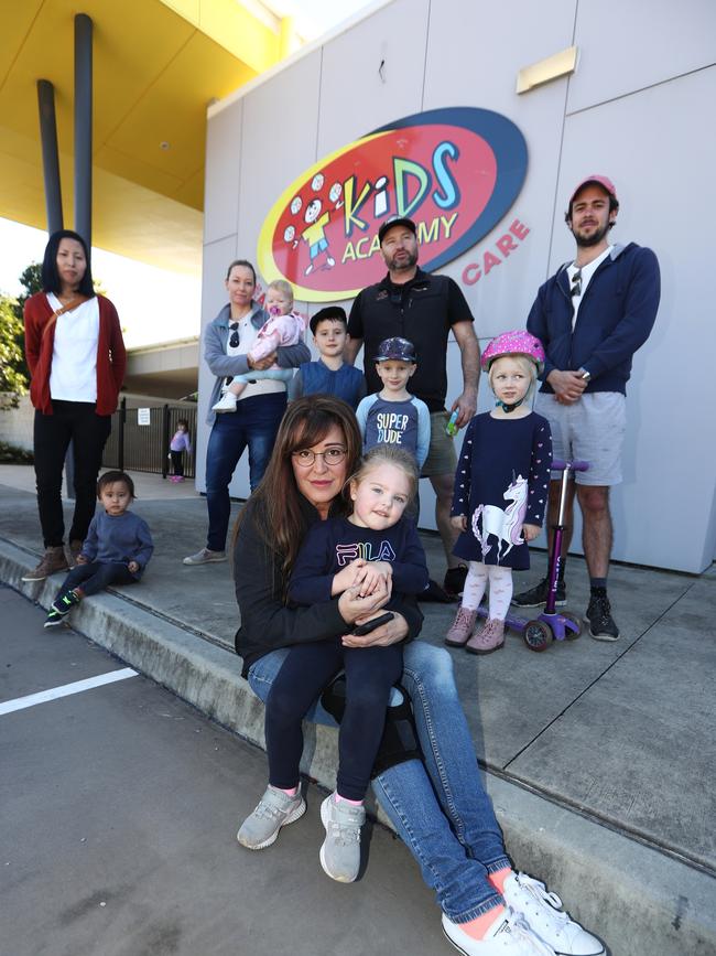 Families left without childcare after Kids Academy Hope Island was suddenly closed. Photograph: Jason O'Brien